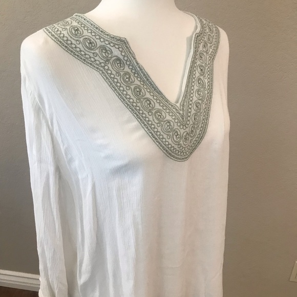 White Sheer Top - Picture 4 of 6